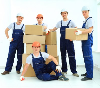 Prepared moving boxes and labelled essentials for a Bermondsey removal