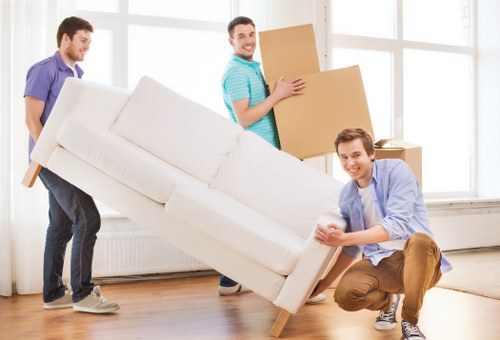 Removals team loading household items for a Bermondsey relocation