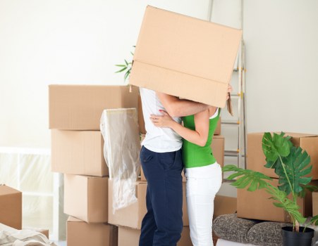 Apartment stairwell move in Bermondsey with careful handling