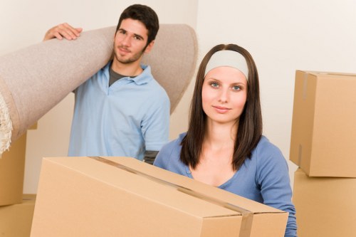 Careful wrapping of fragile household items during a Bermondsey move